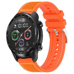 Cinturino per orologio xDfind ibrido in nylon intrecciato e silicone, 20mm For Ticwatch GTH / E3 / E / 2, 22mm For Ticwatch Pro X / Pro 3 / Pro