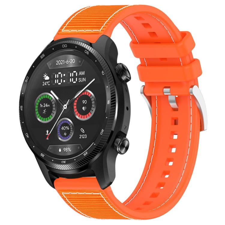Cinturino per orologio xDfind ibrido in nylon intrecciato e silicone, 20mm For Ticwatch GTH / E3 / E / 2, 22mm For Ticwatch Pro X / Pro 3 / Pro