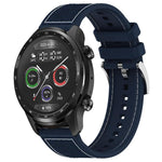 Cinturino per orologio xDfind ibrido in nylon intrecciato e silicone, 20mm For Ticwatch GTH / E3 / E / 2, 22mm For Ticwatch Pro X / Pro 3 / Pro