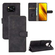 Tinta unita Skin Feel Fibbia magnetica Flip orizzontale Custodia in pelle PU con struttura in vitello con supporto e slot per schede e portafoglio, For Xiaomi Poco X3 NFC, For Xiaomi Redmi K30 Ultra