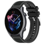 Cinturino per orologio xDfind ibrido in nylon intrecciato e silicone, 22mm For Amazfit GTR 4 / GTR 3 / GTR 3 Pro, 20mm For Amazfit GTS4 Mini / GTS 3 / GTS 2