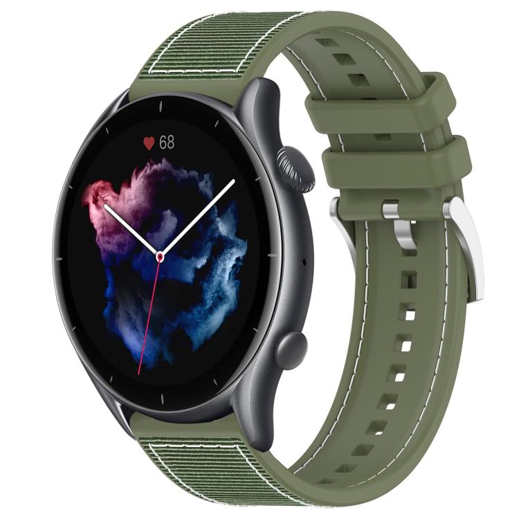 Cinturino per orologio xDfind ibrido in nylon intrecciato e silicone, 22mm For Amazfit GTR 4 / GTR 3 / GTR 3 Pro, 20mm For Amazfit GTS4 Mini / GTS 3 / GTS 2