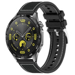 Cinturino per orologio xDfind ibrido in nylon intrecciato e silicone, 22mm For Huawei Watch GT5/GT5 Pro/4/4 Pro, 20mm For Huawei Watch GT4 / GT3 / GT2