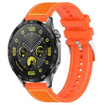 Cinturino per orologio xDfind ibrido in nylon intrecciato e silicone, 22mm For Huawei Watch GT5/GT5 Pro/4/4 Pro, 20mm For Huawei Watch GT4 / GT3 / GT2