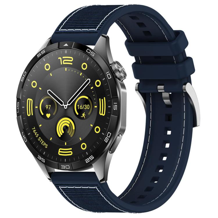 Cinturino per orologio xDfind ibrido in nylon intrecciato e silicone, 22mm For Huawei Watch GT5/GT5 Pro/4/4 Pro, 20mm For Huawei Watch GT4 / GT3 / GT2