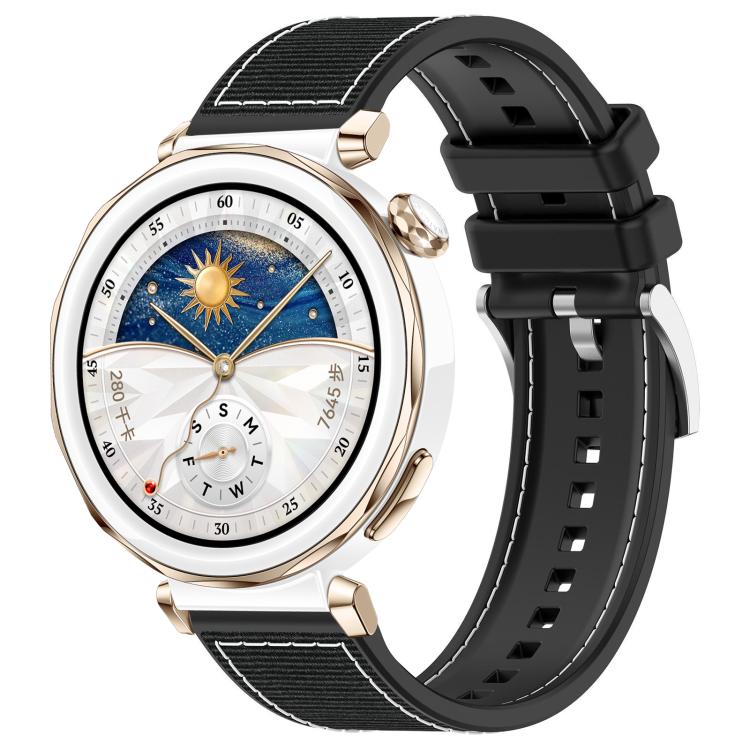 Cinturino per orologio xDfind ibrido in nylon intrecciato e silicone, 22mm For Huawei Watch GT5/GT5 Pro/4/4 Pro, 20mm For Huawei Watch GT4 / GT3 / GT2