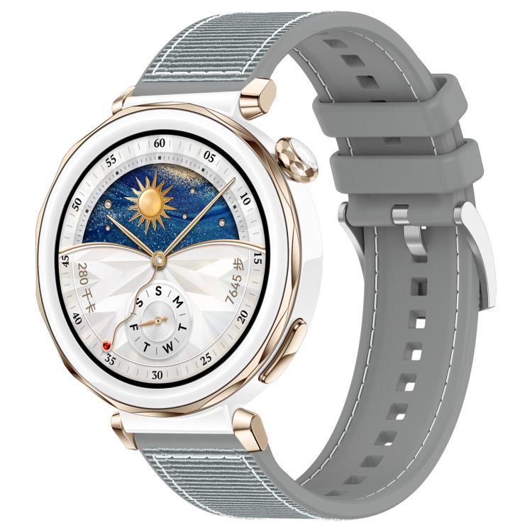 Cinturino per orologio xDfind ibrido in nylon intrecciato e silicone, 22mm For Huawei Watch GT5/GT5 Pro/4/4 Pro, 20mm For Huawei Watch GT4 / GT3 / GT2
