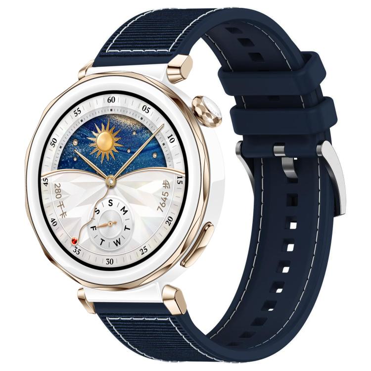 Cinturino per orologio xDfind ibrido in nylon intrecciato e silicone, 22mm For Huawei Watch GT5/GT5 Pro/4/4 Pro, 20mm For Huawei Watch GT4 / GT3 / GT2
