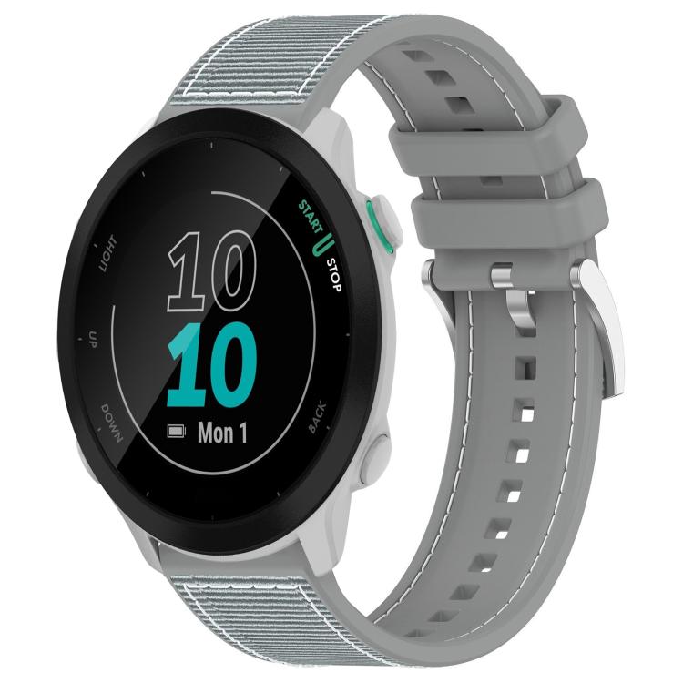 Cinturino per orologio xDfind ibrido in nylon intrecciato e silicone, 22mm For Garmin Forerunner 570 47mm/935/945, 20mm For Garmin Forerunner 570 42mm/245/645, 20mm For Garmin?Vivomove?Sport/Vivoactive5/3, 22mm For Garmin Venu 3 / Vivoactive 4