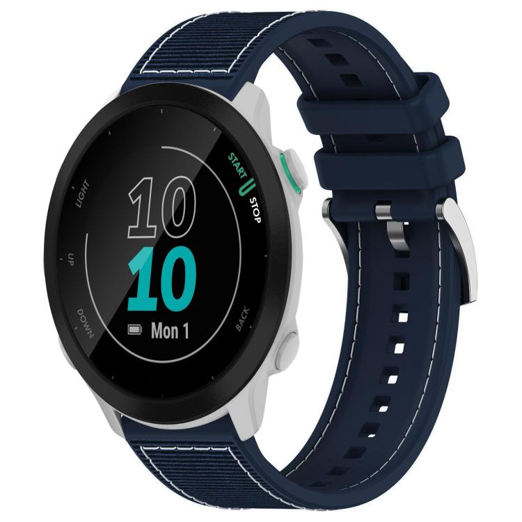Cinturino per orologio xDfind ibrido in nylon intrecciato e silicone, 22mm For Garmin Forerunner 570 47mm/935/945, 20mm For Garmin Forerunner 570 42mm/245/645, 20mm For Garmin?Vivomove?Sport/Vivoactive5/3, 22mm For Garmin Venu 3 / Vivoactive 4