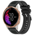 Cinturino per orologio xDfind ibrido in nylon intrecciato e silicone, 20mm For Garmin?Venu / Venu 2 / SQ / SQ2