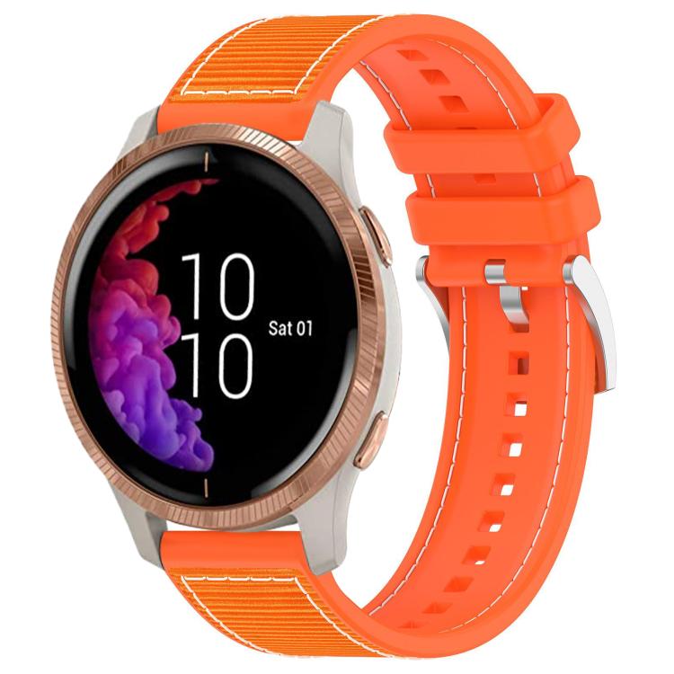Cinturino per orologio xDfind ibrido in nylon intrecciato e silicone, 20mm For Garmin?Venu / Venu 2 / SQ / SQ2