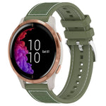 Cinturino per orologio xDfind ibrido in nylon intrecciato e silicone, 20mm For Garmin?Venu / Venu 2 / SQ / SQ2
