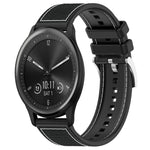 Cinturino per orologio xDfind ibrido in nylon intrecciato e silicone, 22mm For Garmin Forerunner 570 47mm/935/945, 20mm For Garmin Forerunner 570 42mm/245/645, 20mm For Garmin?Vivomove?Sport/Vivoactive5/3, 22mm For Garmin Venu 3 / Vivoactive 4