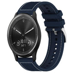Cinturino per orologio xDfind ibrido in nylon intrecciato e silicone, 22mm For Garmin Forerunner 570 47mm/935/945, 20mm For Garmin Forerunner 570 42mm/245/645, 20mm For Garmin?Vivomove?Sport/Vivoactive5/3, 22mm For Garmin Venu 3 / Vivoactive 4