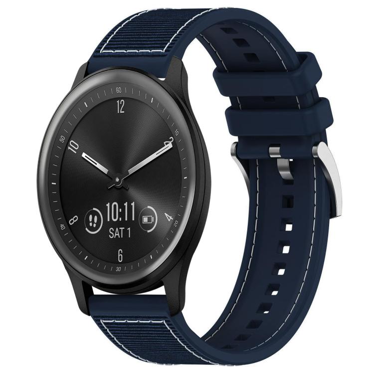 Cinturino per orologio xDfind ibrido in nylon intrecciato e silicone, 22mm For Garmin Forerunner 570 47mm/935/945, 20mm For Garmin Forerunner 570 42mm/245/645, 20mm For Garmin?Vivomove?Sport/Vivoactive5/3, 22mm For Garmin Venu 3 / Vivoactive 4