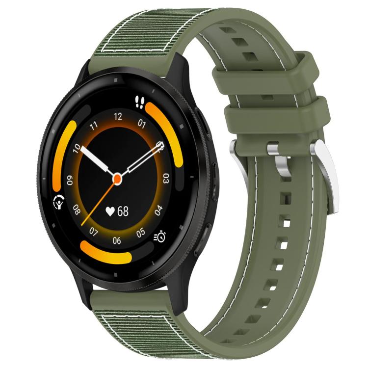 Cinturino per orologio xDfind ibrido in nylon intrecciato e silicone, 22mm For Garmin Forerunner 570 47mm/935/945, 20mm For Garmin Forerunner 570 42mm/245/645, 20mm For Garmin?Vivomove?Sport/Vivoactive5/3, 22mm For Garmin Venu 3 / Vivoactive 4