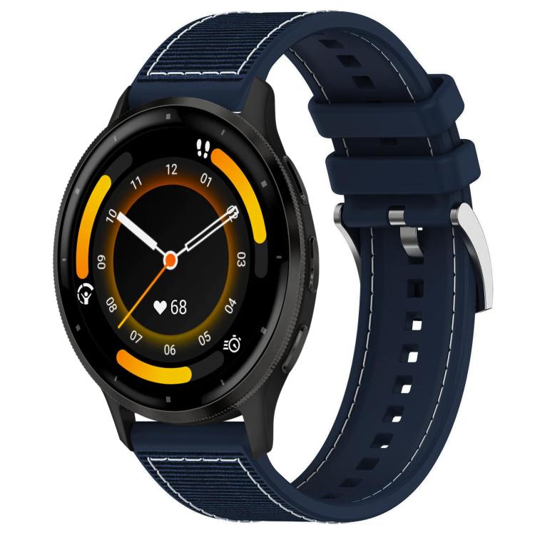 Cinturino per orologio xDfind ibrido in nylon intrecciato e silicone, 22mm For Garmin Forerunner 570 47mm/935/945, 20mm For Garmin Forerunner 570 42mm/245/645, 20mm For Garmin?Vivomove?Sport/Vivoactive5/3, 22mm For Garmin Venu 3 / Vivoactive 4