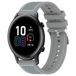 Cinturino per orologio xDfind ibrido in nylon intrecciato e silicone, 20mm For Honor Watch SE / MagicWatch 2 42mm