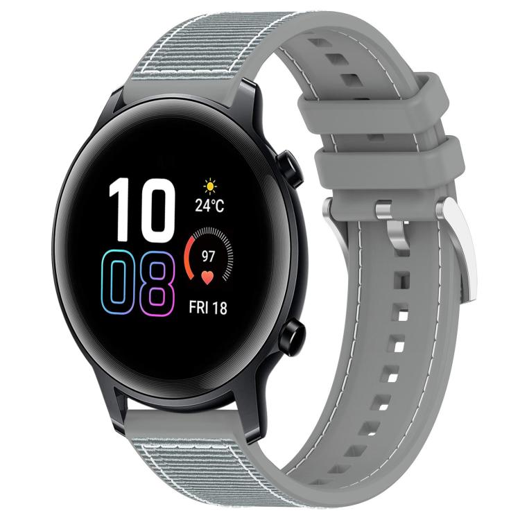 Cinturino per orologio xDfind ibrido in nylon intrecciato e silicone, 20mm For Honor Watch SE / MagicWatch 2 42mm