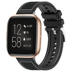 Cinturino per orologio xDfind ibrido in nylon intrecciato e silicone, For Fitbit Versa 4/Versa3/Sense2/Sense 20mm, For Fitbit Versa 2/Versa/Versa Lite 22mm