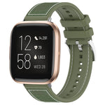 Cinturino per orologio xDfind ibrido in nylon intrecciato e silicone, For Fitbit Versa 4/Versa3/Sense2/Sense 20mm, For Fitbit Versa 2/Versa/Versa Lite 22mm