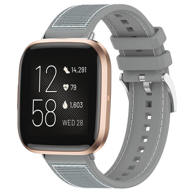 Cinturino per orologio xDfind ibrido in nylon intrecciato e silicone, For Fitbit Versa 4/Versa3/Sense2/Sense 20mm, For Fitbit Versa 2/Versa/Versa Lite 22mm