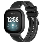 Cinturino per orologio xDfind ibrido in nylon intrecciato e silicone, For Fitbit Versa 4/Versa3/Sense2/Sense 20mm, For Fitbit Versa 2/Versa/Versa Lite 22mm