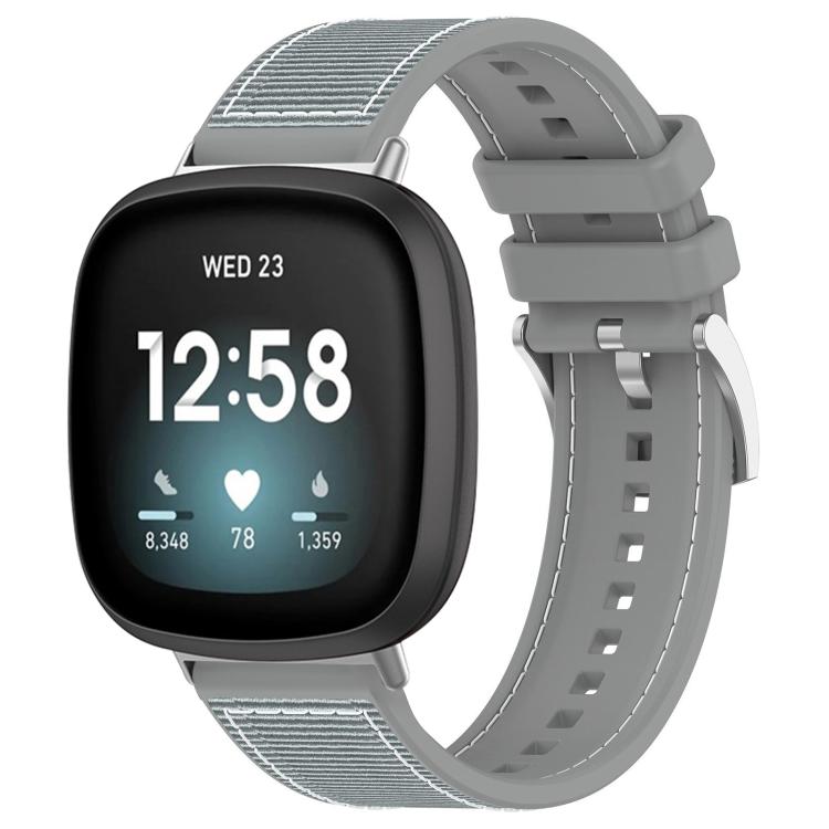 Cinturino per orologio xDfind ibrido in nylon intrecciato e silicone, For Fitbit Versa 4/Versa3/Sense2/Sense 20mm, For Fitbit Versa 2/Versa/Versa Lite 22mm