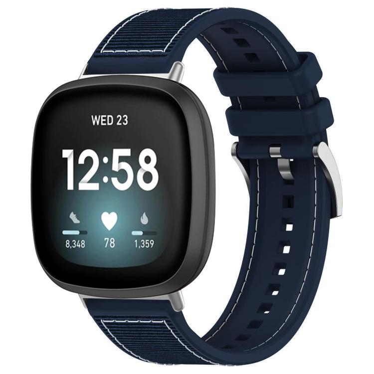 Cinturino per orologio xDfind ibrido in nylon intrecciato e silicone, For Fitbit Versa 4/Versa3/Sense2/Sense 20mm, For Fitbit Versa 2/Versa/Versa Lite 22mm