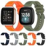 Cinturino per orologio xDfind ibrido in nylon intrecciato e silicone, For Fitbit Versa 4/Versa3/Sense2/Sense 20mm, For Fitbit Versa 2/Versa/Versa Lite 22mm