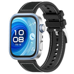 Cinturino per orologio xDfind ibrido in nylon intrecciato e silicone, For Huawei Watch Fit4 / Fit3 / Fit4 Pro 20mm, For Huawei Watch D2 22mm