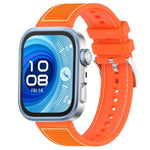 Cinturino per orologio xDfind ibrido in nylon intrecciato e silicone, For Huawei Watch Fit4 / Fit3 / Fit4 Pro 20mm, For Huawei Watch D2 22mm