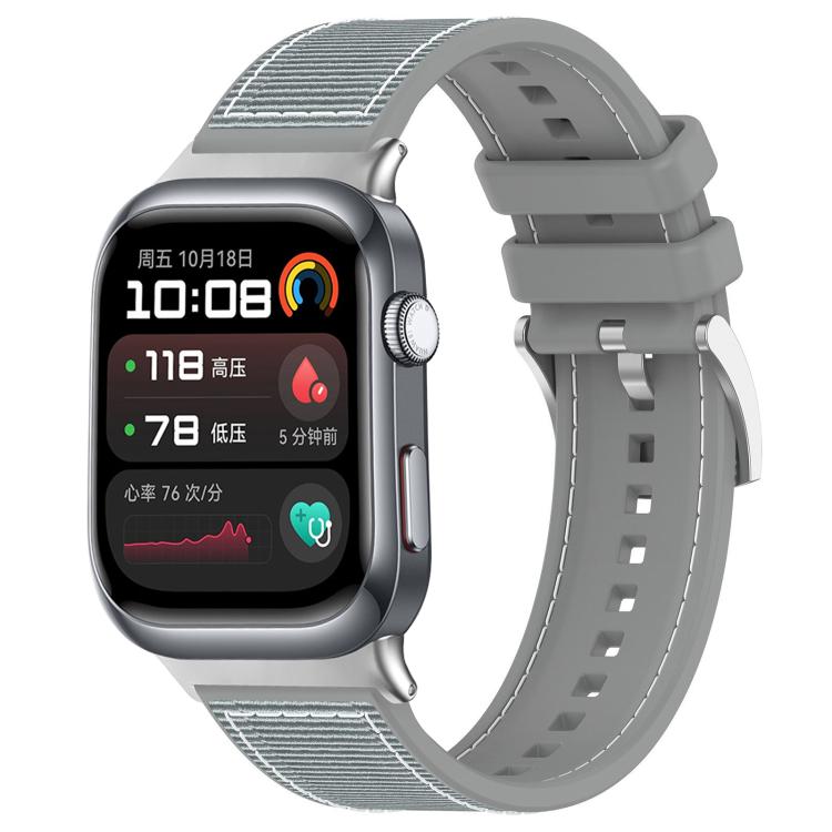 Cinturino per orologio xDfind ibrido in nylon intrecciato e silicone, For Huawei Watch Fit4 / Fit3 / Fit4 Pro 20mm, For Huawei Watch D2 22mm