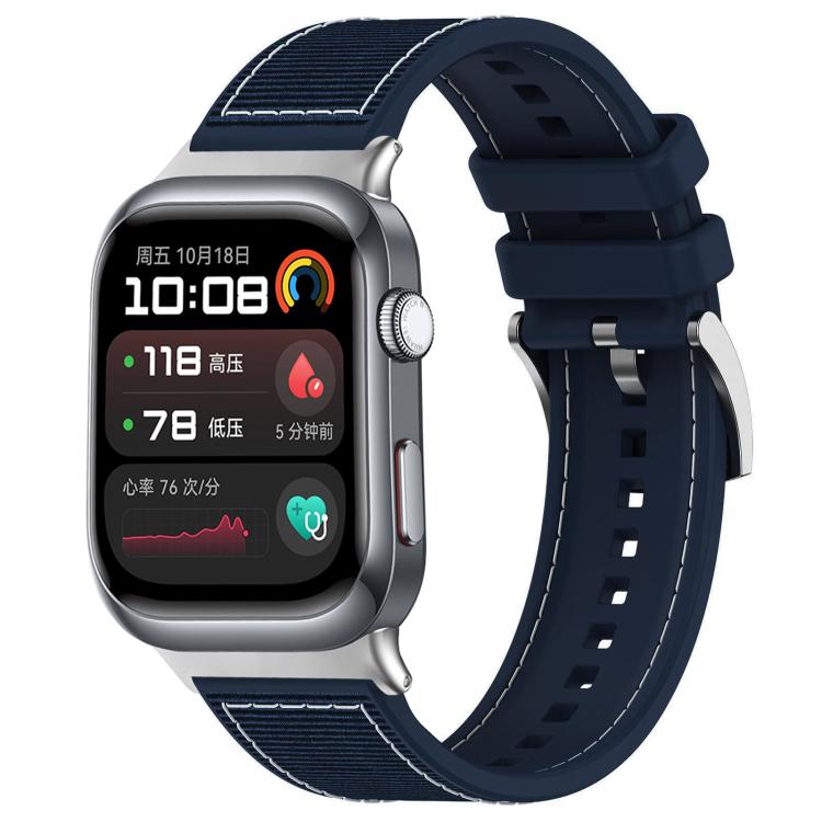 Cinturino per orologio xDfind ibrido in nylon intrecciato e silicone, For Huawei Watch Fit4 / Fit3 / Fit4 Pro 20mm, For Huawei Watch D2 22mm