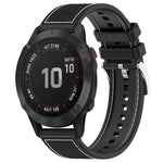 Cinturino per orologio xDfind ibrido in nylon intrecciato e silicone, For Garmin Fenix 8/7X/6X/5X 26mm, For Garmin Fenix 8/7/6/5 22mm, For Garmin Forerunner 220/235/735/735XT 20mm, For Garmin Forerunner 35/30/35J 20mm