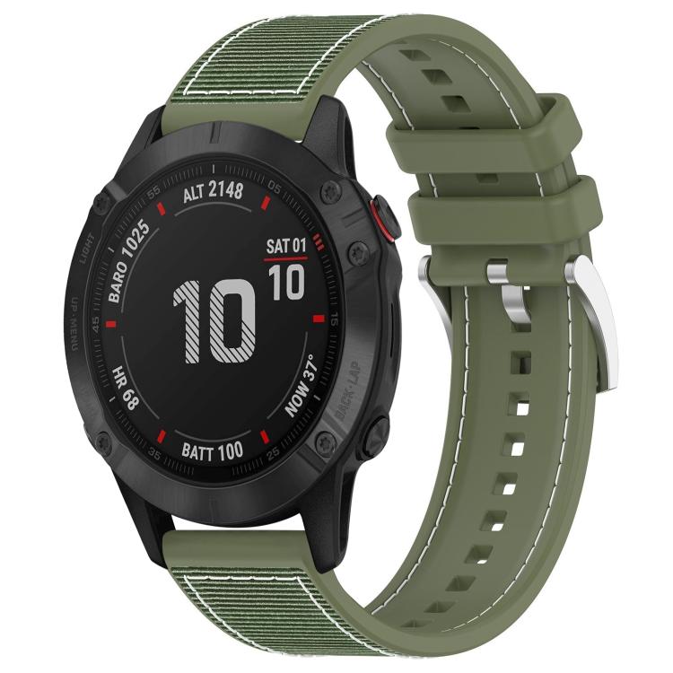 Cinturino per orologio xDfind ibrido in nylon intrecciato e silicone, For Garmin Fenix 8/7X/6X/5X 26mm, For Garmin Fenix 8/7/6/5 22mm, For Garmin Forerunner 220/235/735/735XT 20mm, For Garmin Forerunner 35/30/35J 20mm