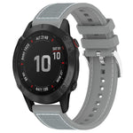 Cinturino per orologio xDfind ibrido in nylon intrecciato e silicone, For Garmin Fenix 8/7X/6X/5X 26mm, For Garmin Fenix 8/7/6/5 22mm, For Garmin Forerunner 220/235/735/735XT 20mm, For Garmin Forerunner 35/30/35J 20mm