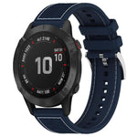 Cinturino per orologio xDfind ibrido in nylon intrecciato e silicone, For Garmin Fenix 8/7X/6X/5X 26mm, For Garmin Fenix 8/7/6/5 22mm, For Garmin Forerunner 220/235/735/735XT 20mm, For Garmin Forerunner 35/30/35J 20mm