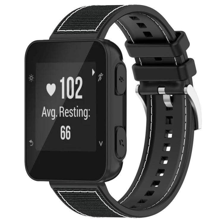 Cinturino per orologio xDfind ibrido in nylon intrecciato e silicone, For Garmin Fenix 8/7X/6X/5X 26mm, For Garmin Fenix 8/7/6/5 22mm, For Garmin Forerunner 220/235/735/735XT 20mm, For Garmin Forerunner 35/30/35J 20mm