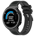 Cinturino per orologio xDfind ibrido in nylon intrecciato e silicone, For Garmin Fenix 8/7X/6X/5X 26mm, For Garmin Fenix 8/7/6/5 22mm, For Garmin Forerunner 220/235/735/735XT 20mm, For Garmin Forerunner 35/30/35J 20mm