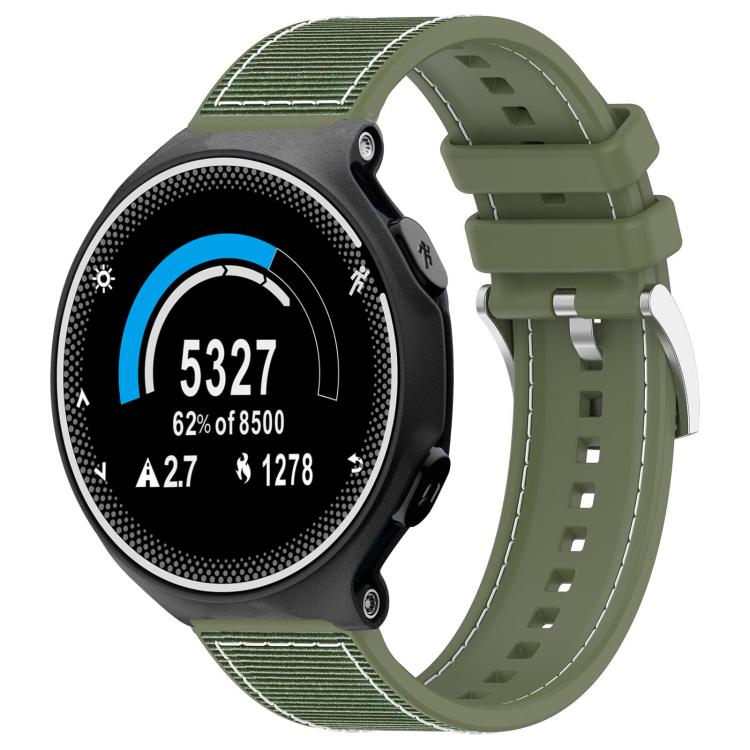 Cinturino per orologio xDfind ibrido in nylon intrecciato e silicone, For Garmin Fenix 8/7X/6X/5X 26mm, For Garmin Fenix 8/7/6/5 22mm, For Garmin Forerunner 220/235/735/735XT 20mm, For Garmin Forerunner 35/30/35J 20mm