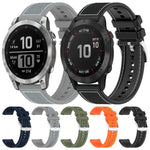 Cinturino per orologio xDfind ibrido in nylon intrecciato e silicone, For Garmin Fenix 8/7X/6X/5X 26mm, For Garmin Fenix 8/7/6/5 22mm, For Garmin Forerunner 220/235/735/735XT 20mm, For Garmin Forerunner 35/30/35J 20mm