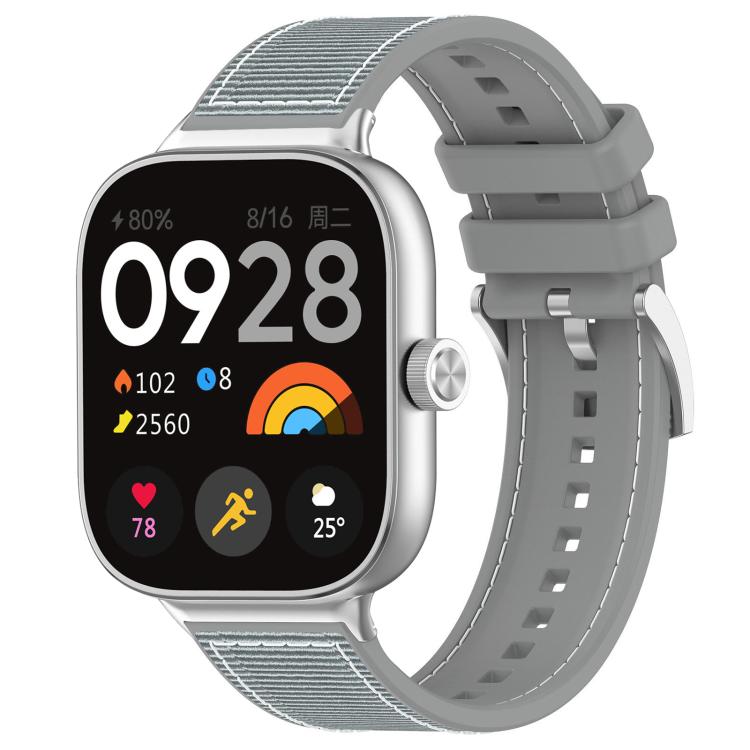 Cinturino per orologio xDfind ibrido in nylon intrecciato e silicone, For Xiaomi Band 9 Pro/Redmi Watch6/5/4 20mm, For Redmi Watch 3 Active/Watch 3 Lite 20mm, For Redmi Watch 3 20mm