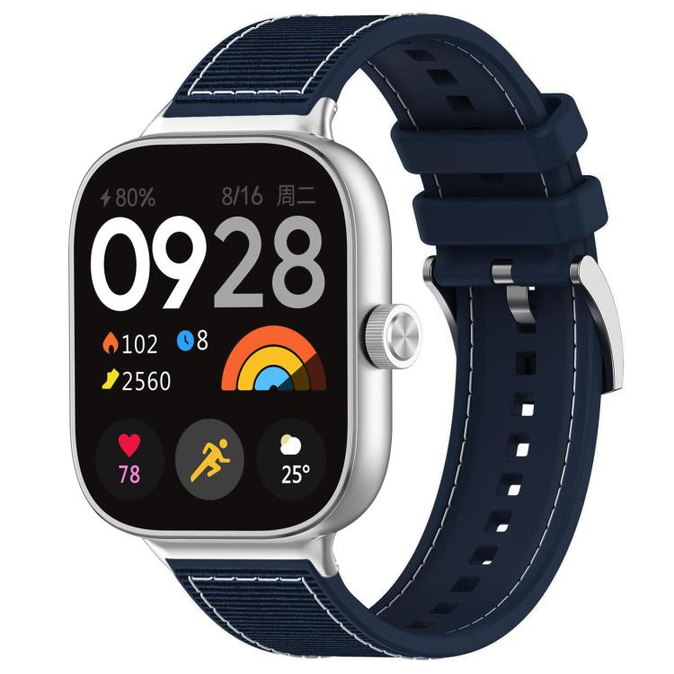 Cinturino per orologio xDfind ibrido in nylon intrecciato e silicone, For Xiaomi Band 9 Pro/Redmi Watch6/5/4 20mm, For Redmi Watch 3 Active/Watch 3 Lite 20mm, For Redmi Watch 3 20mm