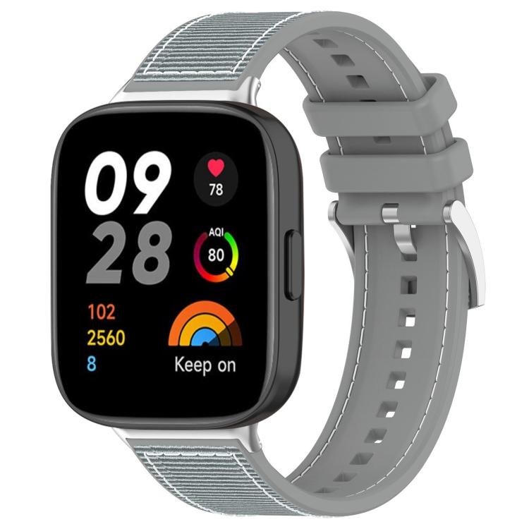 Cinturino per orologio xDfind ibrido in nylon intrecciato e silicone, For Xiaomi Band 9 Pro/Redmi Watch6/5/4 20mm, For Redmi Watch 3 Active/Watch 3 Lite 20mm, For Redmi Watch 3 20mm
