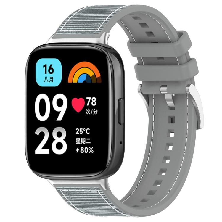 Cinturino per orologio xDfind ibrido in nylon intrecciato e silicone, For Xiaomi Band 9 Pro/Redmi Watch6/5/4 20mm, For Redmi Watch 3 Active/Watch 3 Lite 20mm, For Redmi Watch 3 20mm
