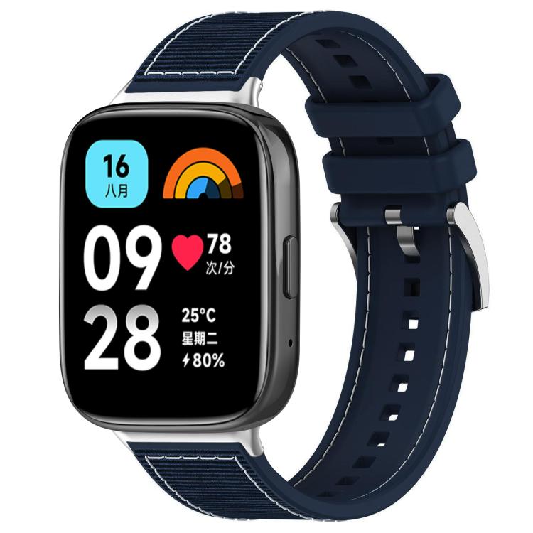 Cinturino per orologio xDfind ibrido in nylon intrecciato e silicone, For Xiaomi Band 9 Pro/Redmi Watch6/5/4 20mm, For Redmi Watch 3 Active/Watch 3 Lite 20mm, For Redmi Watch 3 20mm