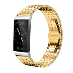 Cinturino per orologio xDfind in acciaio inossidabile massiccio a sette maglie, For Fitbit Charge 6 / 5 18mm, For Fitbit Versa 4 / 3 / Sense2 / 1 20mm, For Fitbit Charge 4 / 3 18mm