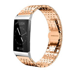 Cinturino per orologio xDfind in acciaio inossidabile massiccio a sette maglie, For Fitbit Charge 6 / 5 18mm, For Fitbit Versa 4 / 3 / Sense2 / 1 20mm, For Fitbit Charge 4 / 3 18mm